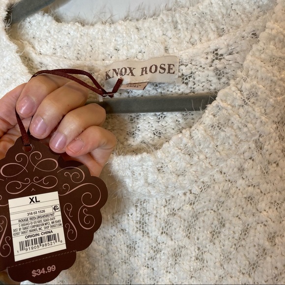 Knox Rose Target Striped Colorblock Sweater - Picture 4 of 5